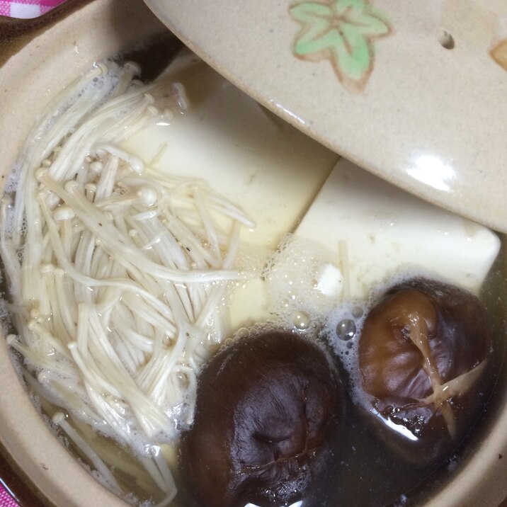 簡単♪シンプル湯豆腐(ダイエットにも)